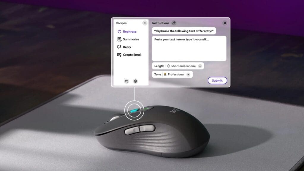 Logitech Introduces Mouse with ChatGPT Key