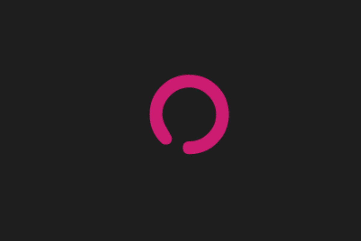 a pink circle on a black background