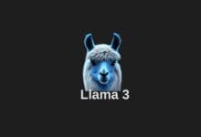 a llama with a blue face