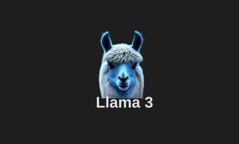 a llama with a blue face